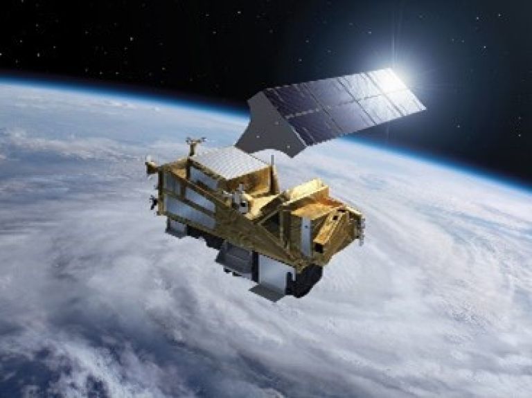 Satellite in space