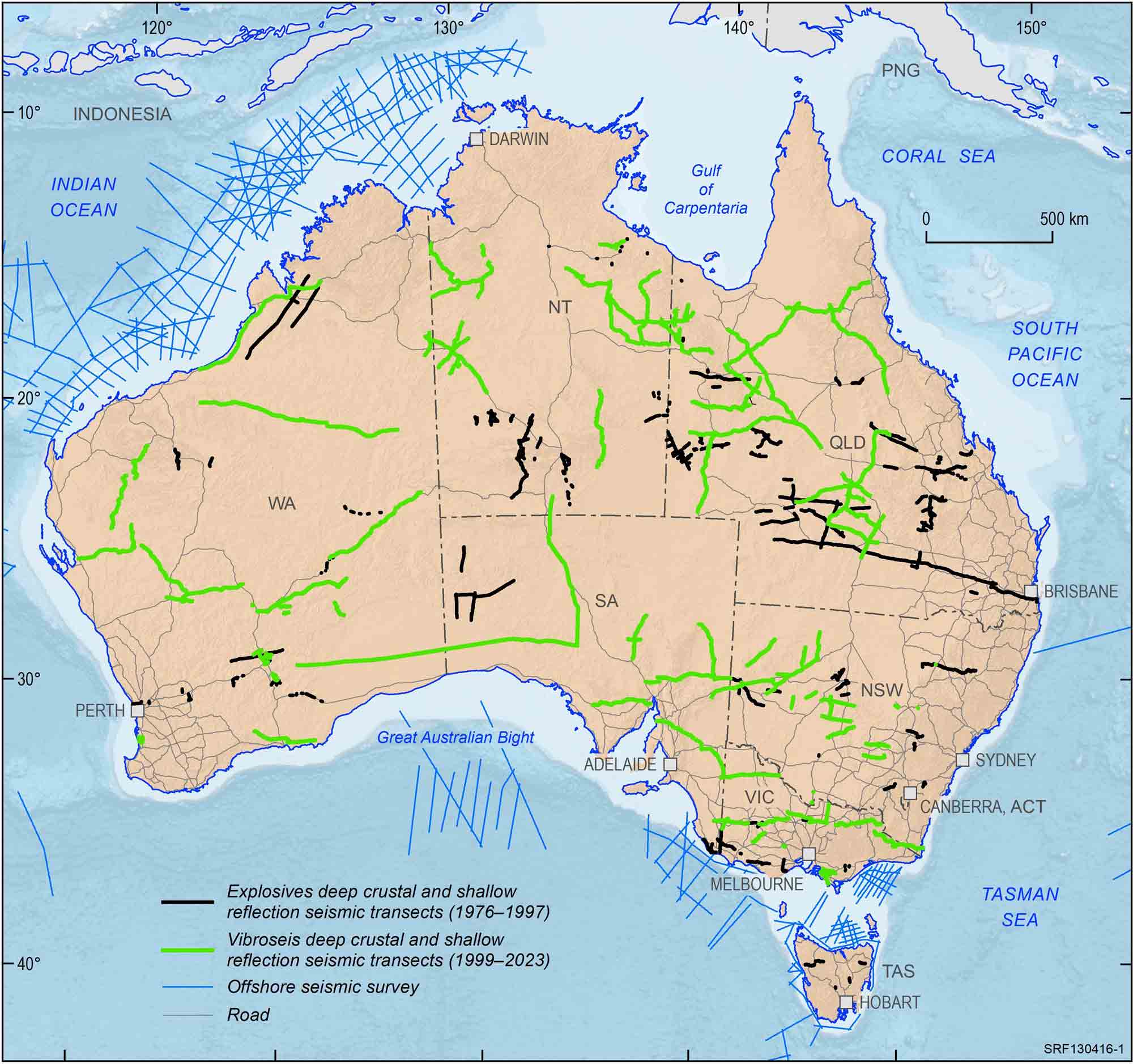 Due to the limited audience of this diagram and its complexity, no alternative description has been provided. Please email clientservices@ga.gov.au