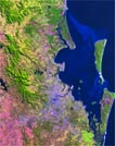 satellite image of the city you need to guess