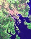 satellite image of the city you need to guess