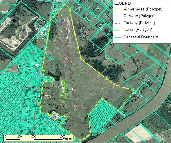 Aircraft Facilities vs Cadastral Example 1