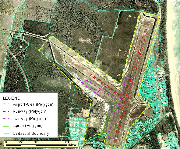 Aircraft Facilities vs Cadastral Example 2