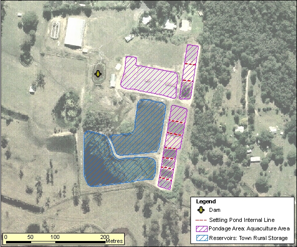 Pondage Area Polygon Capture with Internal Line Representation