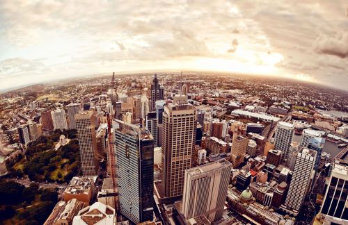 Aerial image of the city of Sydney