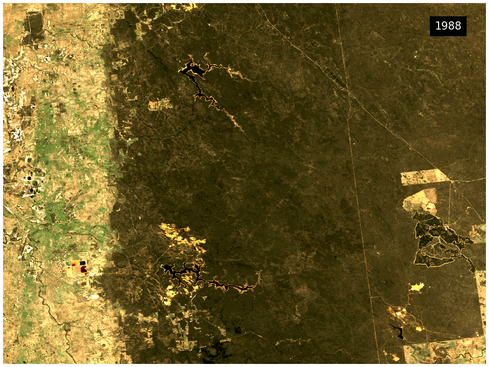Satellite image of mining in Western Australia